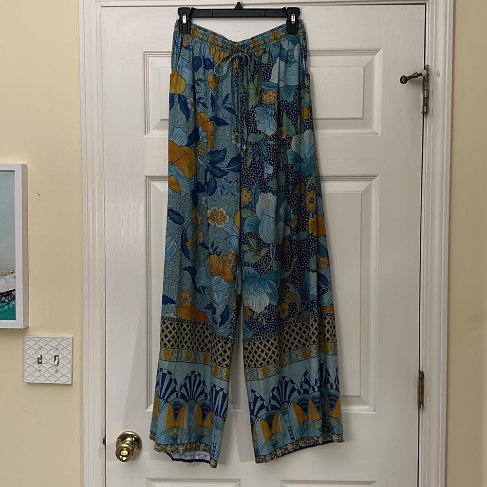 Nine Lives Bazaar Sunday Pants in Azure - Picture 4 of 6
